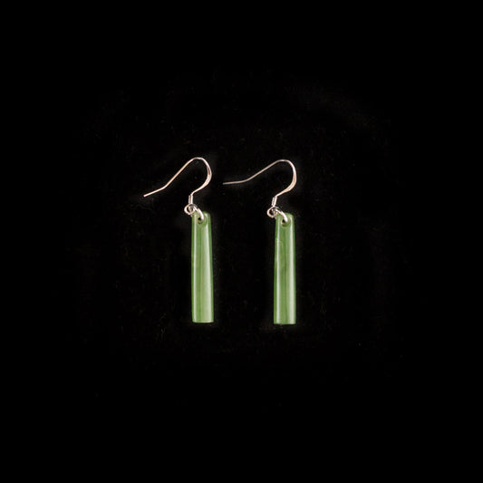 Kahurangi Pounamu Drop Earrings