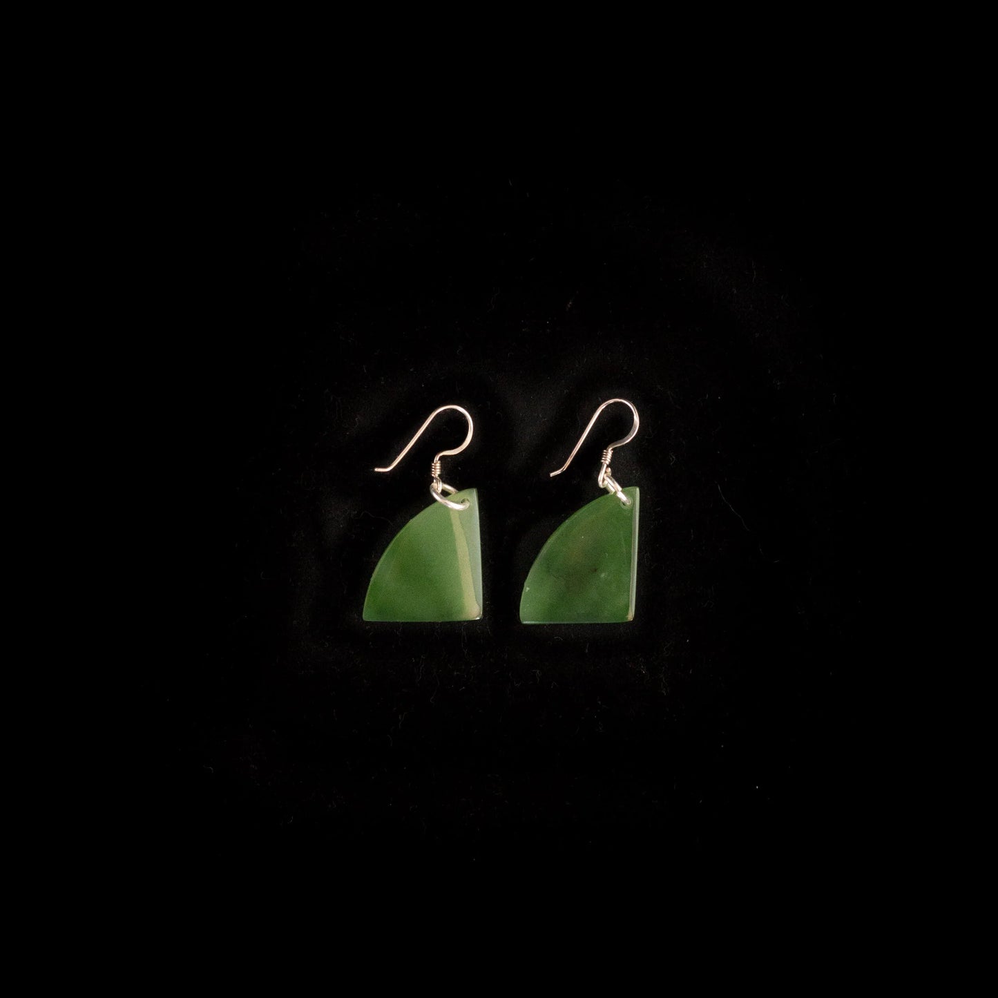 Kawakawa Pounamu Fan Earrings