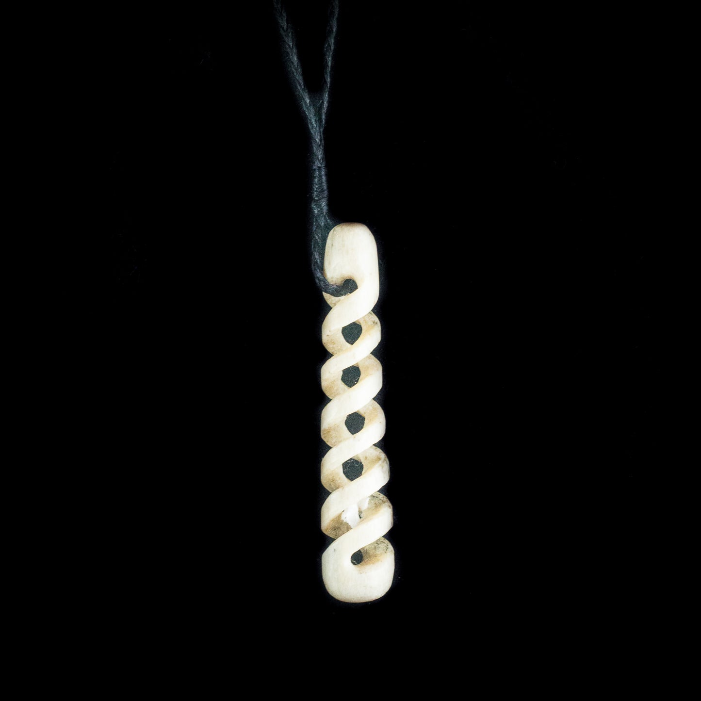 Pikorua – Whale Bone Twist Pendant