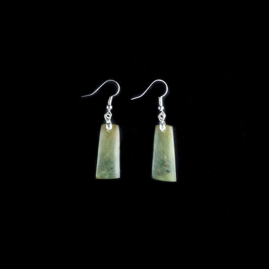 Raukaraka Pounamu Roimata Earrings