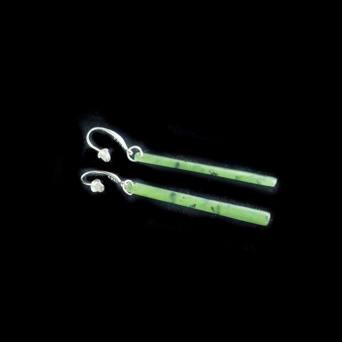 Kokopu Pounamu Drop Earrings