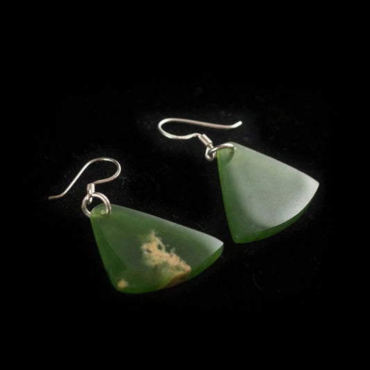 Raukaraka Pounamu Roimata Earrings